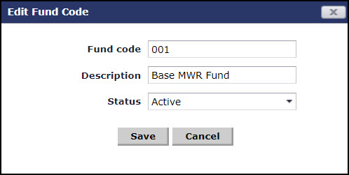 Fund Code K2 Fund Code Setup