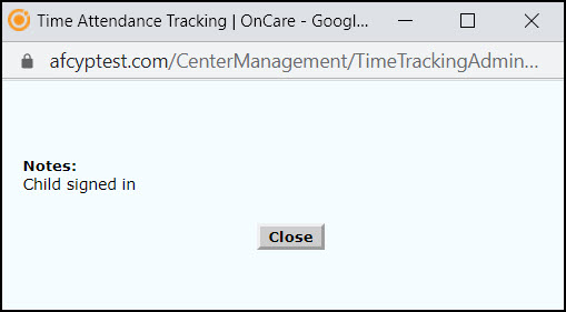 Time Note Site View Time Card